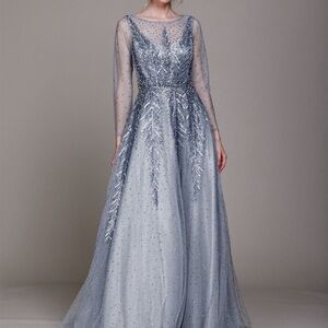 Gray/blue Sparkly Dress